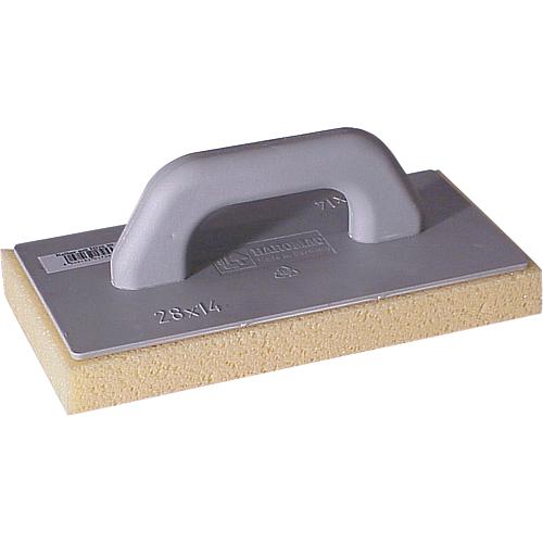 Plastic plastering float, hydro-sponge grated