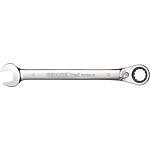 Ring ratchet spanner, metric, reversible