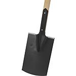 Pionier building spade, gardener shape with ash button handle