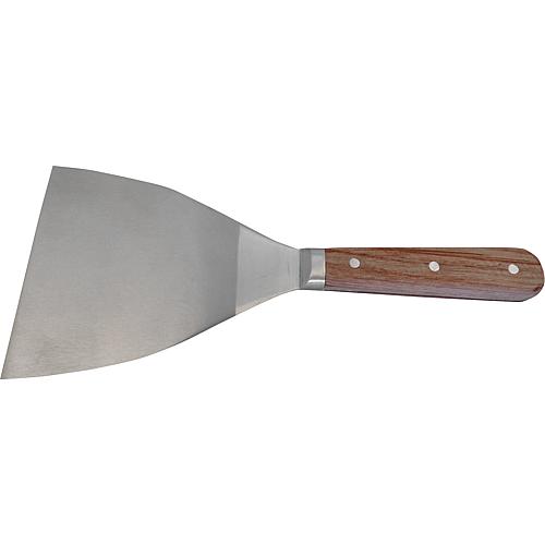 Spatule de peintre 100 mm, Haromac passage, lame conique, INOX Bois de rose