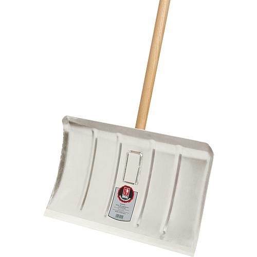 Ideal snow plough light metal, 50cm wide, hardwood handle