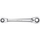 Double reversible ratchet wrench, 4 in 1, metric, reversible Standard 1