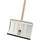 Ideal snow shovel, lightweight metal, 50cm wide, whisper edge, hardwood handle