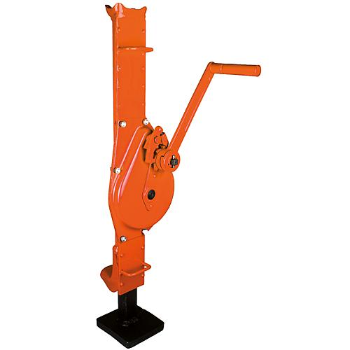 Steel winch with wheel crank handle