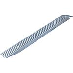 Aluminium loading rail, without side edge