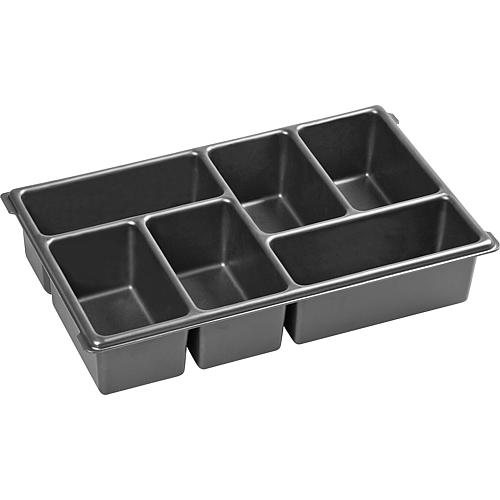 Small part insert, 6 compartments, suitable for XL-BOXX® Standard 1