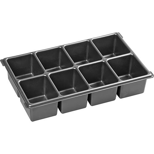 Small part insert, 8 compartments, suitable for XL-BOXX® Standard 1