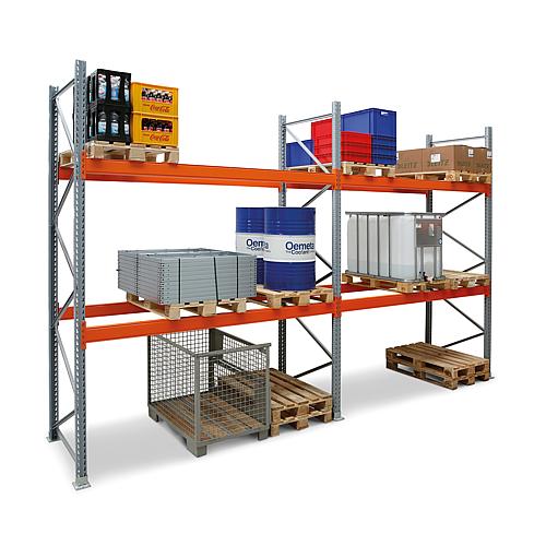 Pallet shelf set Artus, 2 levels, 2 fields Standard 1