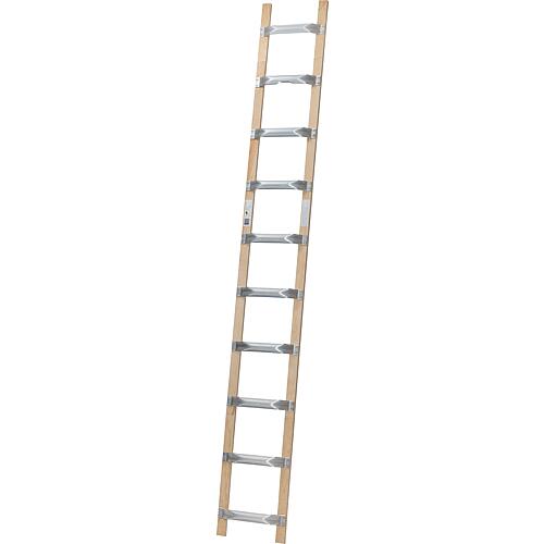 Rung roofer’s ladder Siedra wood/aluminium 1x10 rungs, 1110210