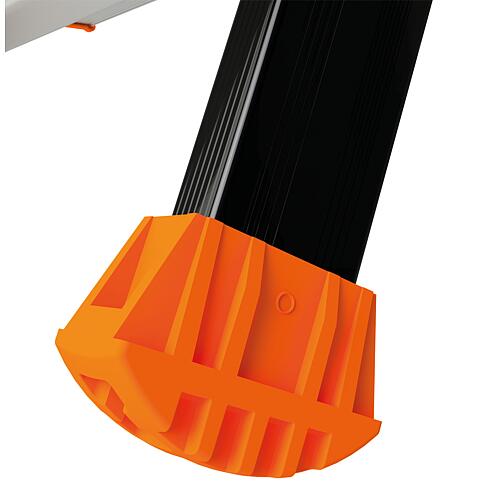 Stepladder with material tray