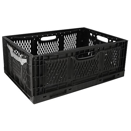 Transport box, black, foldable