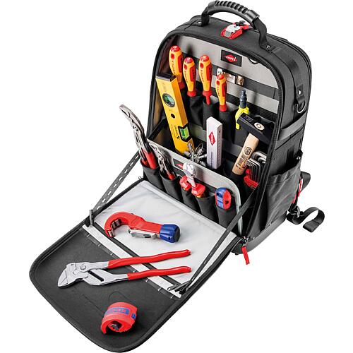 KNIPEX® Modular X18 tool rucksack, 17-piece, plumbing