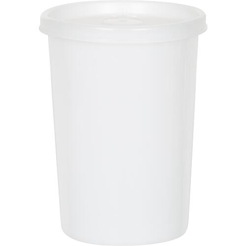 Tin with slip lid 500 ml, round, natural, 95x127 mm