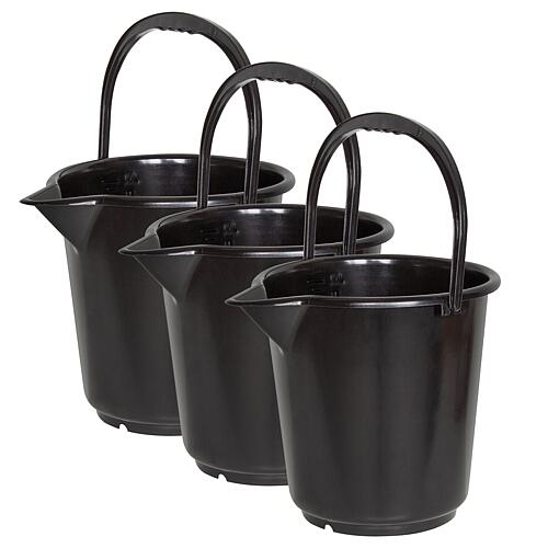 Industrial bucket 17 L with spout, PU=3 pcs