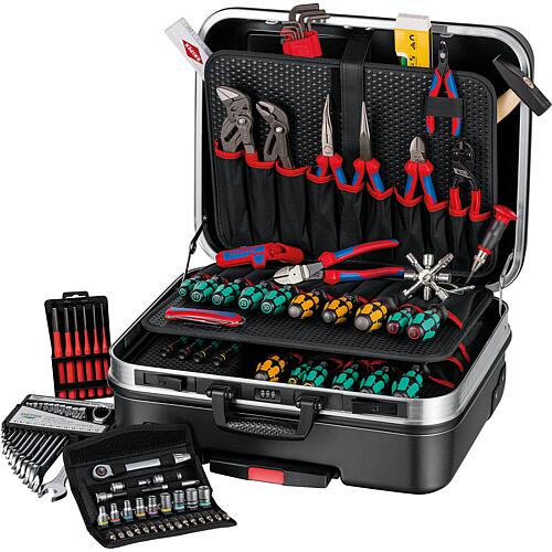 KNIPEX mechanics tool set in case, 90 pieces