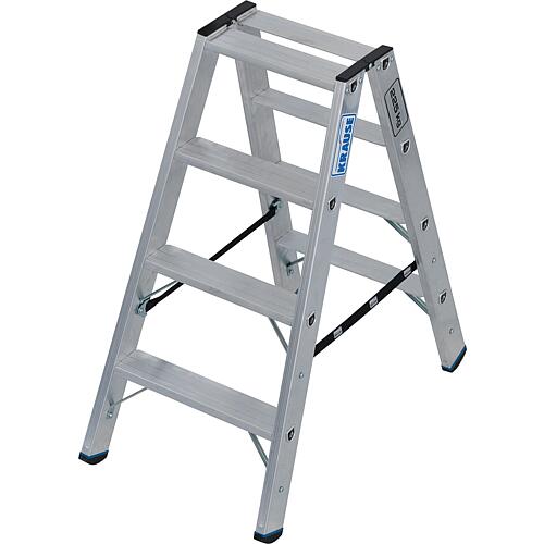 Double stepladder heavy duty 2x4 steps 225 kg