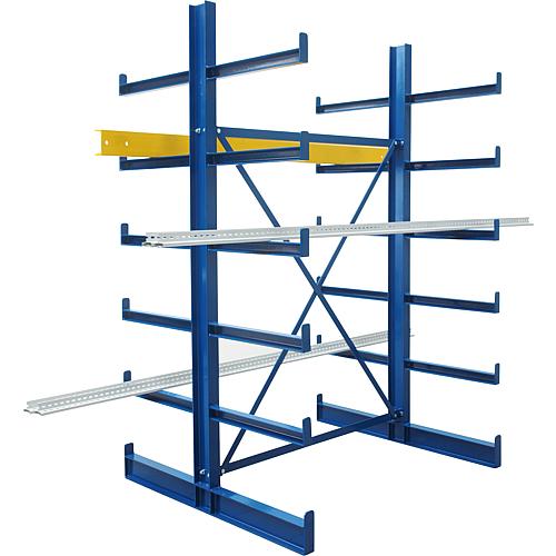 Kragarmgrundregal beidseitig mit 12 Ebenen Standard 1