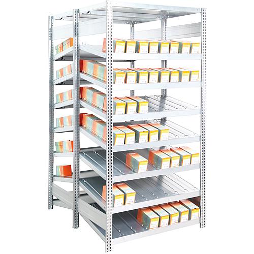 Kanban shelf - basic shelf, 14 inclined shelves