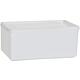 Box with slip lid 1,500 ml, square, natural, 103x208x94 mm