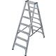 Double stepladder heavy duty 2x7 steps 225 kg