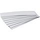 Etiquettes magnetiques 100 x 20 x 0,6 mm couleur blanc, emballage = 100 pcs