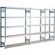 Shelf system with wood shelves,
Shelf load 250 kg, bay load 2000 kg, base shelf Anwendung 3