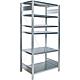 Shelving system with 6 steel shelves, shelf load 150 kg, bay load 2000 kg, basic shelf, width 1000 mm Standard 1