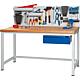 BASIC-8 series workbench with 1 drawer with solid beech worktop, 40 mm Anwendung 1