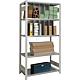 Basic shelving unit, module 4 5 compartments+10 dividers, 2000x1005x500 mm