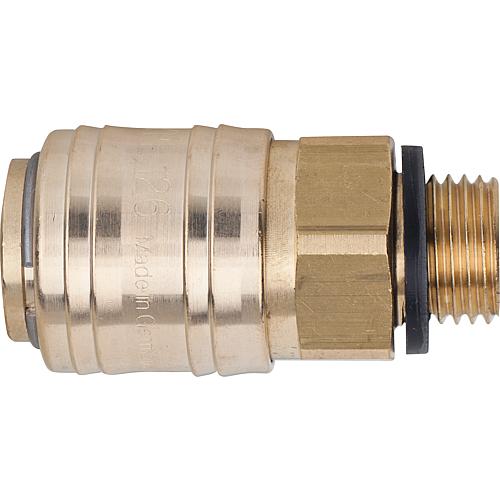 Compressed air couplings, low-pressure series NW 7.2, external thread Standard 1