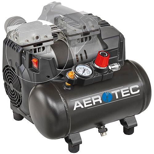 Piston compressor Aerotec Supersil 6, with 6-litre boiler