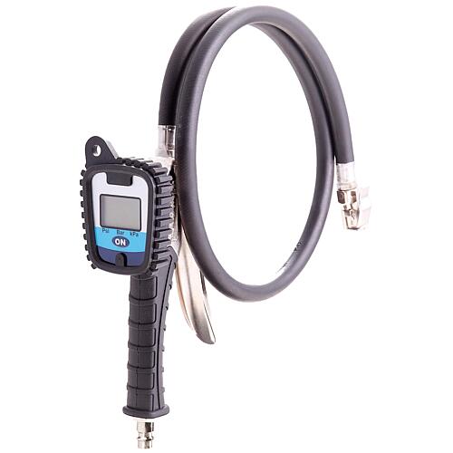 LCD PRO tyre inflation analyser, aluminium handle with torque plug, plug nipple NW 7.2 Standard 1