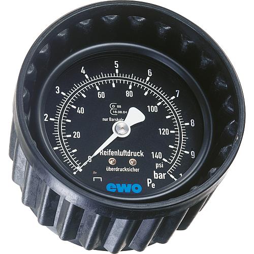 Pressure gauge with protective cap