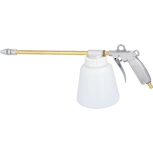 Spray gun with plastic cup 1.0 ltr. Spray tube straight