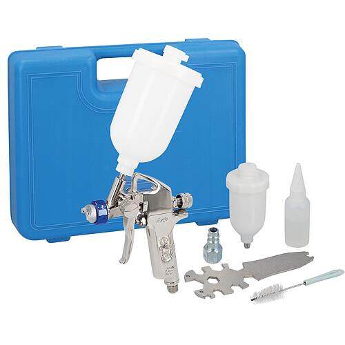 Petit pistolet pulverisateur minipaint mallette en plastique