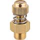 Sintered bronze dampener G 1/8 knurled screw