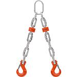 Textile sling chain, 2-strand