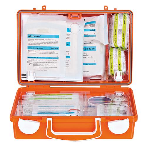 First aid case DIN 13 157 / with contents 260x170x110 mm / orange