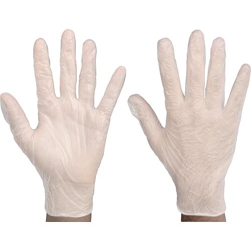 Vinyl glove powder-free "IDEAL" white, size XL / PU 100 units