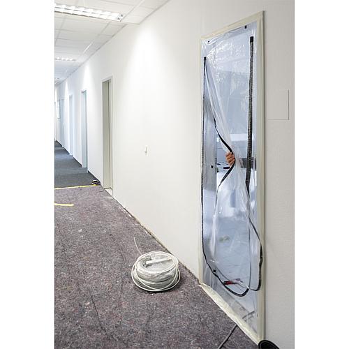 Dust protection door