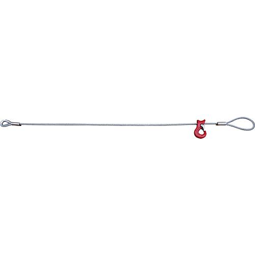 Stop rope with loop + sliding hook, D: 12mm, 1.2 t load capacity, 2 m