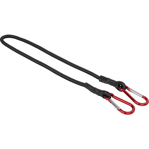 Expander/Rubber rope bungee with carabiner 800x8mm,QBC80ULD