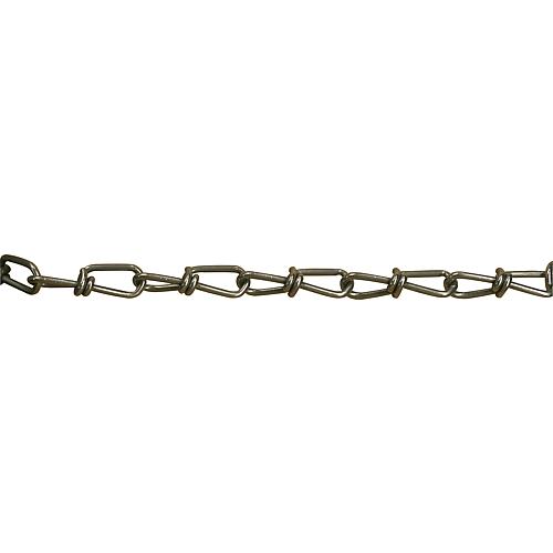 Knotted chain no.16, DIN 5686, wire thickness 1.6mm, galvanised, 30m