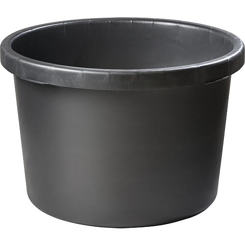 Mortar bucket 90 litres black, wide edge, PU = 3 pieces