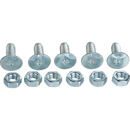 Wheelbarrow trough screw Capito for Eurocar, 5 screws M8