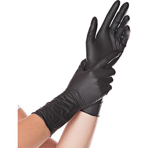 Gant nitrile noir SAFE LONG non poudré - lg 300mm taille XL - emballage 100 pces