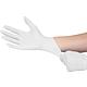 Gants nitril non poudré, 24 cm de long blanc, taille M / 100 pcs