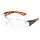 Protective goggles RUSH+ SMALL frame coral / grey - Clear PC - scratch-resistant & fog-free