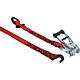 Ratchet lashing strap, two-piece Hybrid with magnet, 1000 kg 6 m red