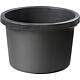 Seau a mortier 65L noir - bord large emballage = 3 pces